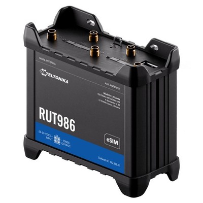 Teltonika RUT986 Global LTE/4G Router 2x SIM MicroSD Slot GNSS RS232 RS485 4 ETH