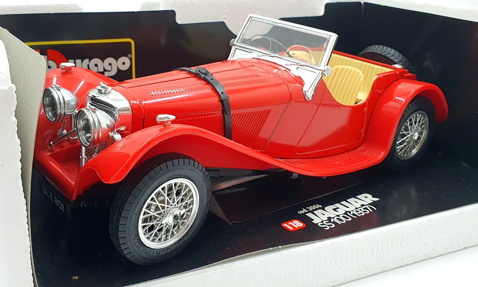 Burago 3006, 1937 Jaguar SS100 - Free Price Guide & Review