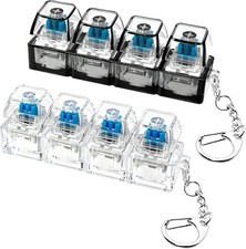 2 Keyboard Fidget Toy Keychain Clicker Stress Relief Decompression Finger Toy