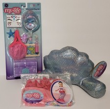 My Life As Mermaid Lot - Accessories Set, Lounge Pillow Blanket for 18" Dolls