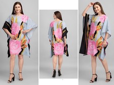 Kurti Digitally Printed Polyester Crepe Dress - 3 Free Shipping