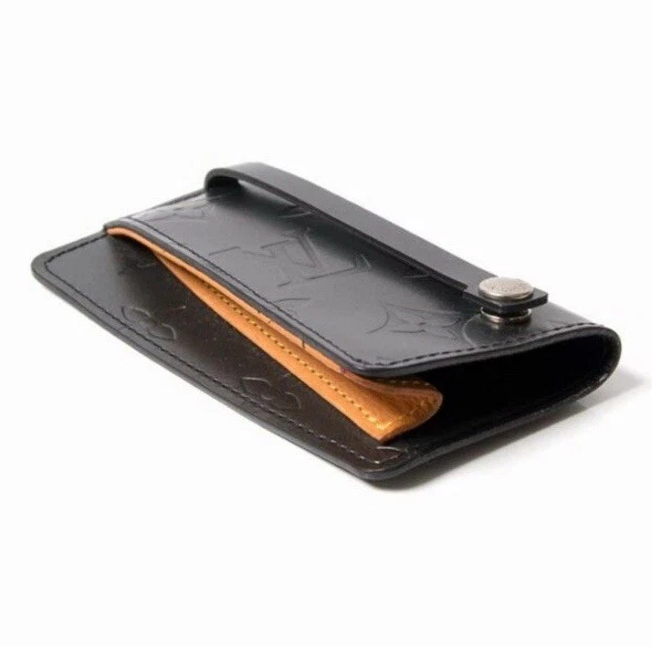 Vintage Louis Vuitton Clochette PM Gray Mat LV Embossed Monogram Key Case Ring - Image 2 of 4