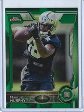 2015 Topps Chrome Marcus Murphy Green Refractor Parallel Rookie Card 🏈Saints🏈