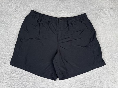 Columbia Shorts Women Medium Black Nylon Sandy River Cargo Pockets