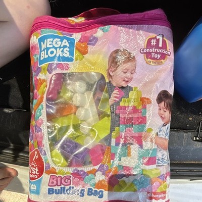 Mega Bloks First Builders Big Building Bag 80pc Blocks DCH62