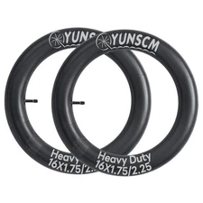 16" Heavy Duty Bike Tubes 16x1.75 16x1.95 16x2.10 16x2.125 AV Schrader Valve 