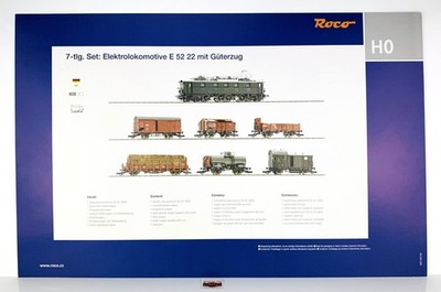 CC25 - ROCO H0 61492 - GÜTERZUG SET DR E-LOK 52 22 - DIGITAL SOUND DC!