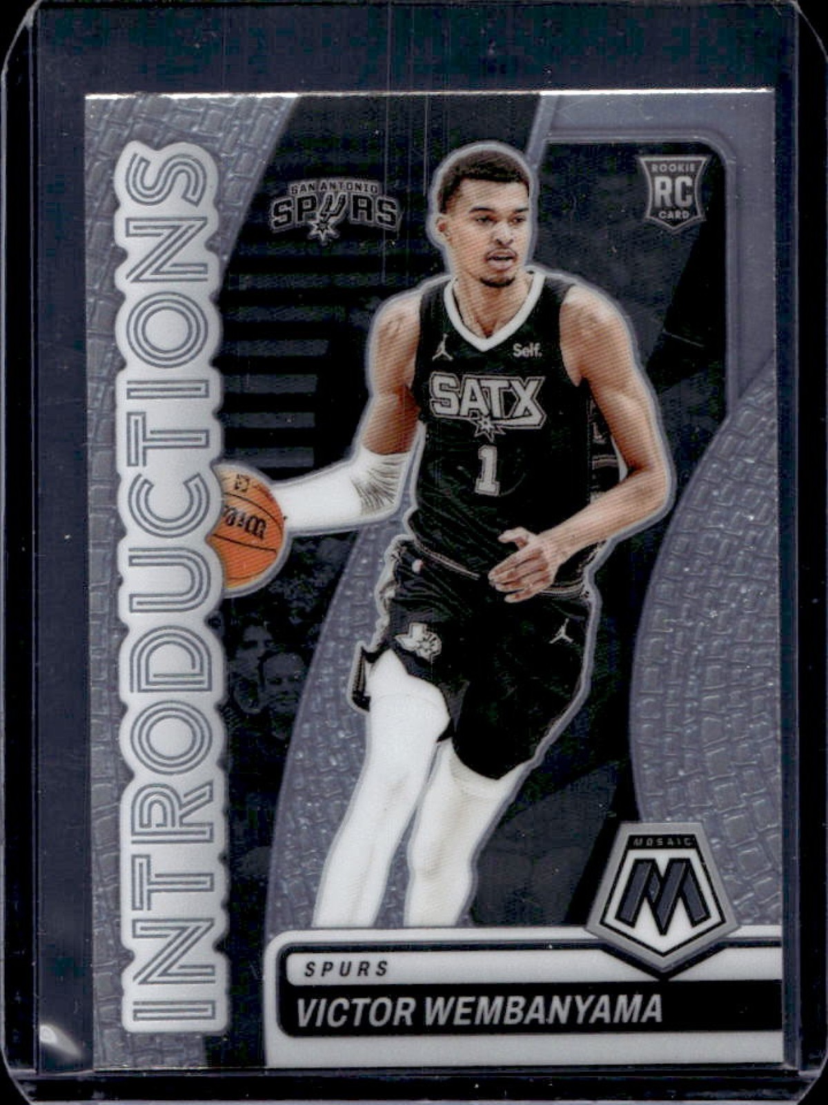 2023-24 Mosaic Victor Wembanyama Introductions RC Rookie #8 Spurs
