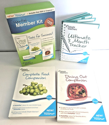 2011 Weight Watchers POINTS PLUS Member Kit Complete Food, Dining Out, Logbook
