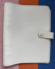 Filofax The Original A5 Organizer Stone Light Gray Never Used Made In The UK