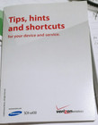 Samsung SCH-u430 cell phone USER GUIDE/Tips/Hints English/Spanish ~2008 Verizon