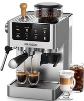 AIRMSEN 20 Bar Bean-to-Cup Coffee Machine – Perfect for Home Built In Grinder