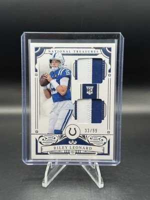 2025 National Treasures Riley Leonard Rookie Patch 33/99 RC Colts
