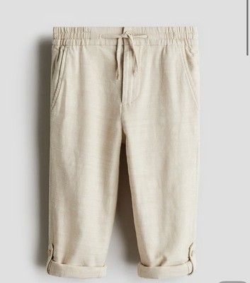 COTTON ROLL-UP CHINOS Kids 6-7 Girls Boys
