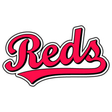 Cincinnati Reds Script Logo 7 Baseball Sticker Waterproof Vinyl Decal Die-Cut