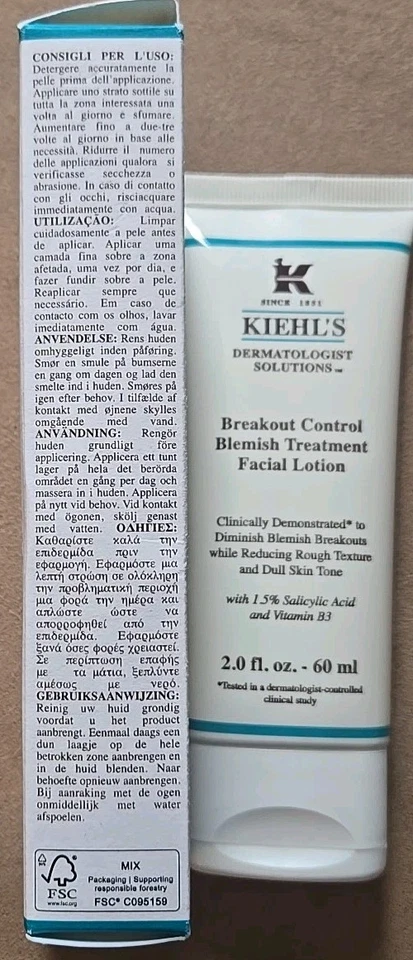 Kiehl's Breakout Control Classic Blemish Treatment Facial Lotion 2oz New in Box  - Image 4 of 4