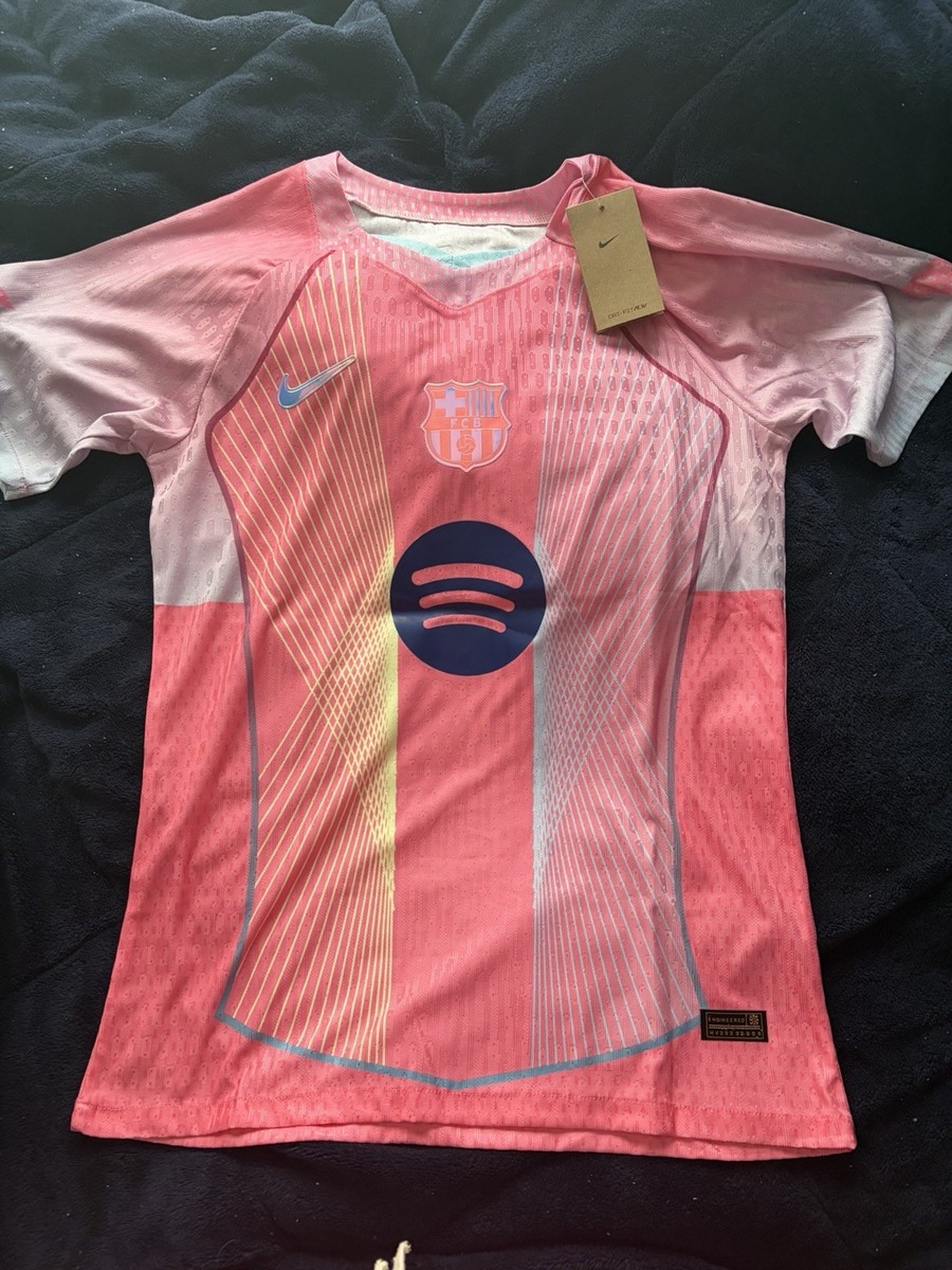 Nike FC Barcelona Raphinha #11 Pink Soccer Jersey Men's Size L | eBay