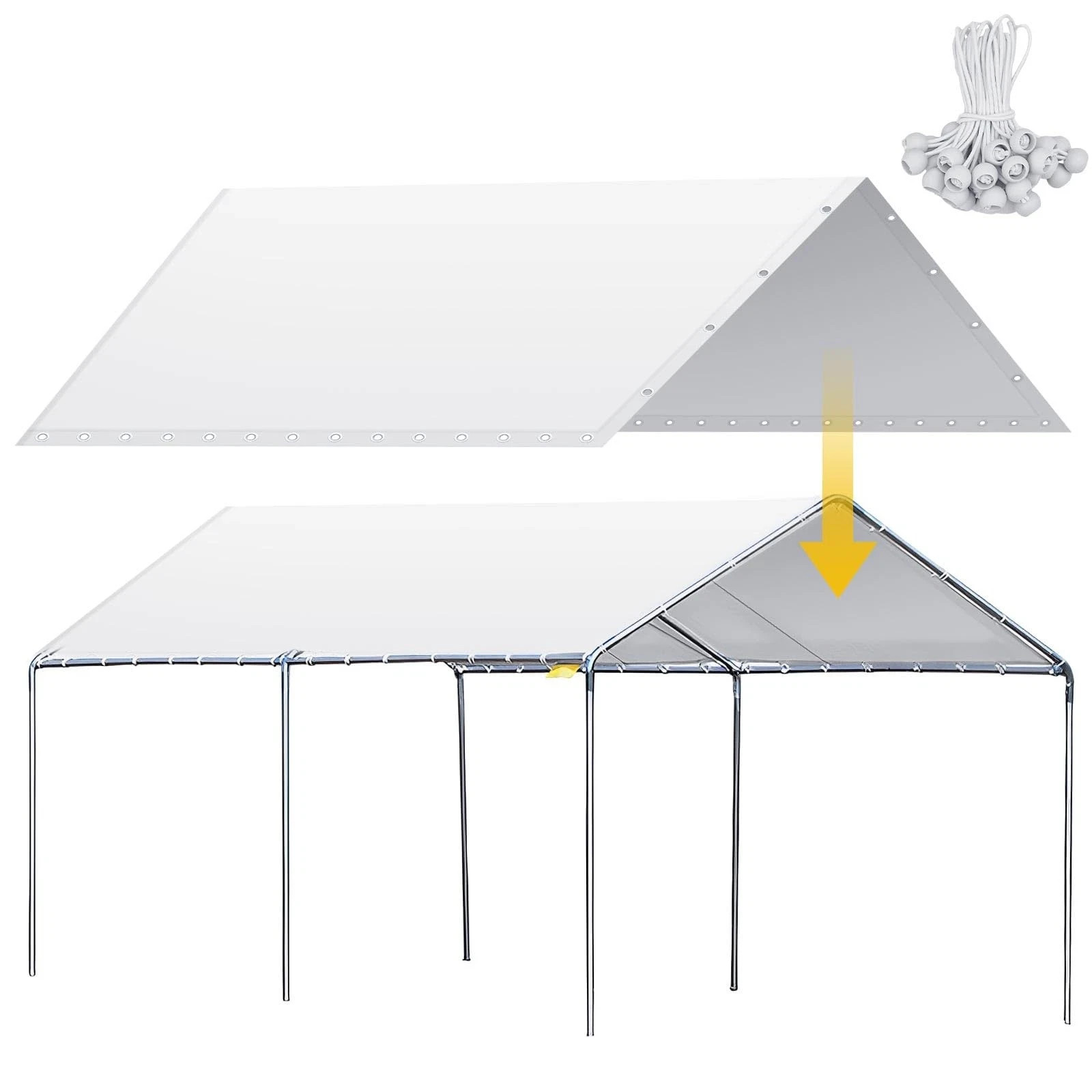 Waterproof Garage Car Shelter Tarp Tent ...