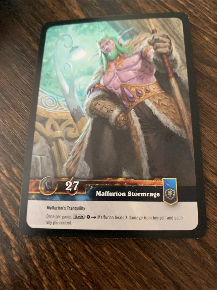 WOW World of Warcraft Malfurion Stormrage Foil Timewalker Hero - Image 2 of 2