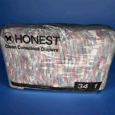 Honest Company Clean Conscious Diapers Size 1 - 34 Count - Fragrance Free Floral