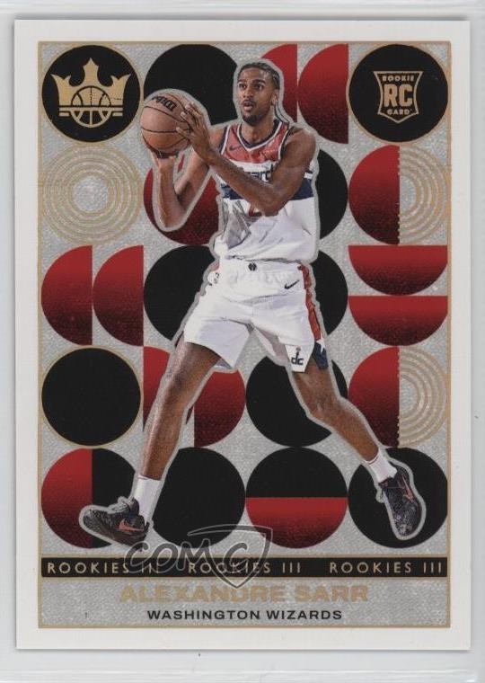 2024-25 Panini Court Kings Rookies III Alexandre Sarr #195 4g8