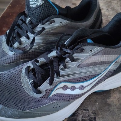 Saucony Cohesion 15 Charcoal Topaz S20701-17 Mesh Gray Men's Running Sneakers