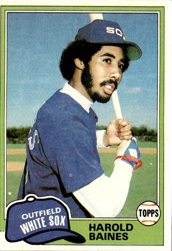 Harold Baines #347 1981 Topps card