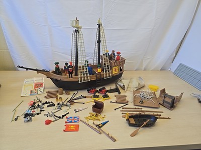 Playmobil Piratenschiff Nr. 3550 - Vintage & alt - hat Vorschaltgerät, selten, nicht vollständig