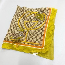 Gucci GG Birds Silk Scarf Used No Major Damage Home Stored