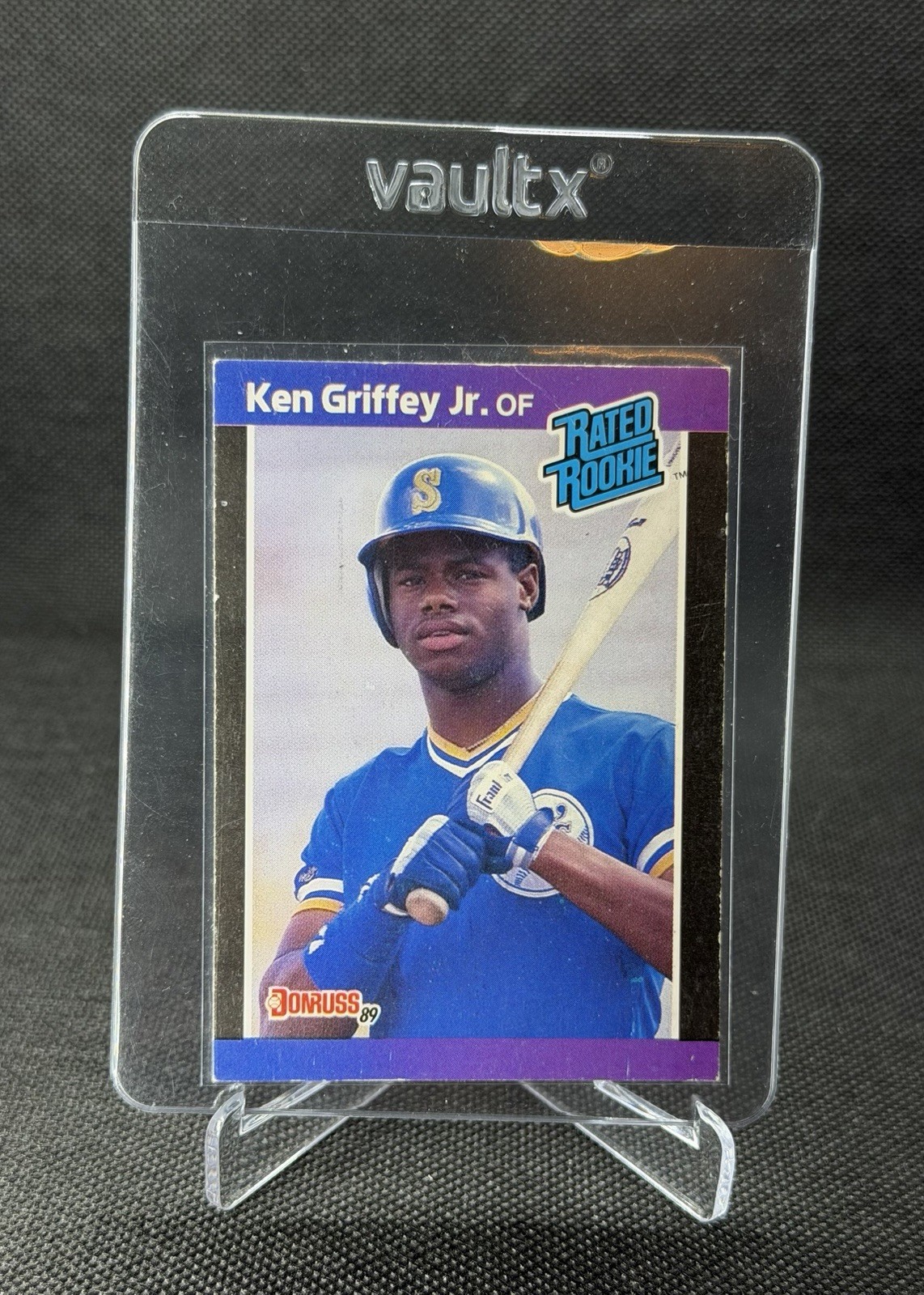 1989 Donruss - Rated Rookie Ken Griffey Jr #33 *Denotes on Back (RC)
