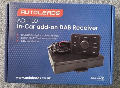 Autoleads ADI-100 Universal DAB DAB+ AUX In Car Add On DAB Receiver & Aerial