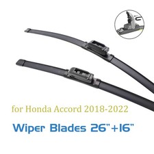 2,Wipers Blades 26" 16" for Honda Accord 2018-2022 All-seasons Front J-hook