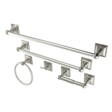 Kingston Brass BAHK3212478 Serano 5 Piece Bathroom Package - Nickel