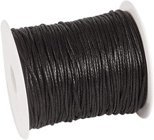 100 Yards 1.5Mm Waxed Cotton Cord Macrame Bracelet Necklace Jewelry