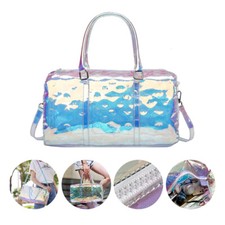 Mujeres Láser Colorido Bolsa de Viaje Ocio Fitness Equipaje Deporte Bolso de Mano Bolso