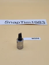 Snap-On Tools F52  3/8” Drive 5/16” Flat Tip Chrome Short Bit Socket Driver  USA