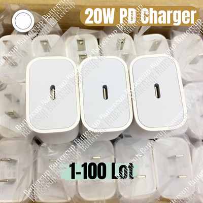 Lot 20W USB Type C Power Adapter Fast Charger Cube Block For iPhone iPad Android