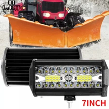 Snow Plow 7" INCH White LED Work Lights Truck Tractor Headlight Tractor SUV UTV