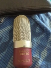 Nady Rsm-1 Ribbon Microphone Sounds Great Active 8 Red Rca Mic Red W/case Nice!