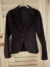 theory jacket 2 Charcoal Grey Velveteen Short Blazer Lined