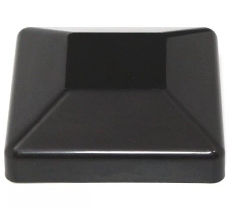 Confezione da 20 - Tappo palo recinzione plastica nera 4x4 (3-5/8 x 3-5/8) legno trattato a pressione - Foto 2 di 7