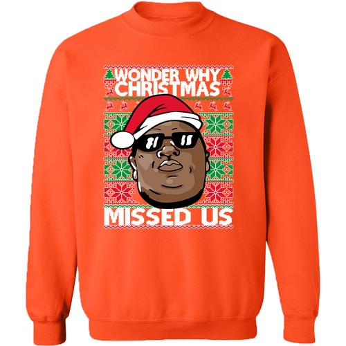 WONDER WHY CHRISTMAS MISS UNISEX CREWNECK Xmas Sweatshirt Ugly Christmas Sweater - Picture 11 of 13