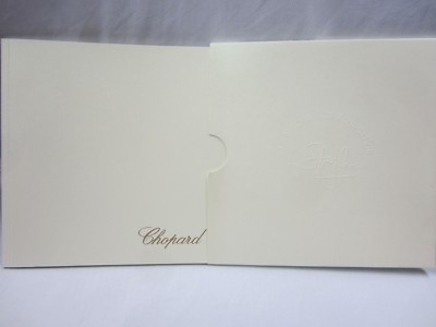 Chopard Elton John AIDS Foundation Chronograph Watch Instructions/Info Book NOS