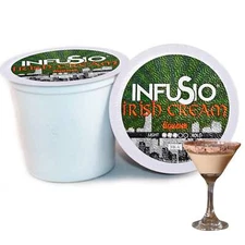 InfuSio Irish Cream K Cups 96 Count Flavored Cocktail-Inspired Coffee Pods