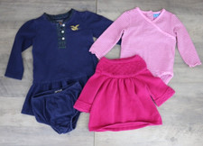 Baby Girls Size 18 Months Clothing Lot Dress Sweater Bodysuit Outfit Bundle Pink