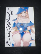 Custom Dark Magician Girl Card - Manamoon Inspired Art - Signed Erica Schroeder