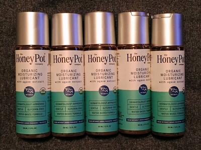 Honey Pot Organic Moisturizing Lubricant With Agave Extract 2 fl oz lot of 5