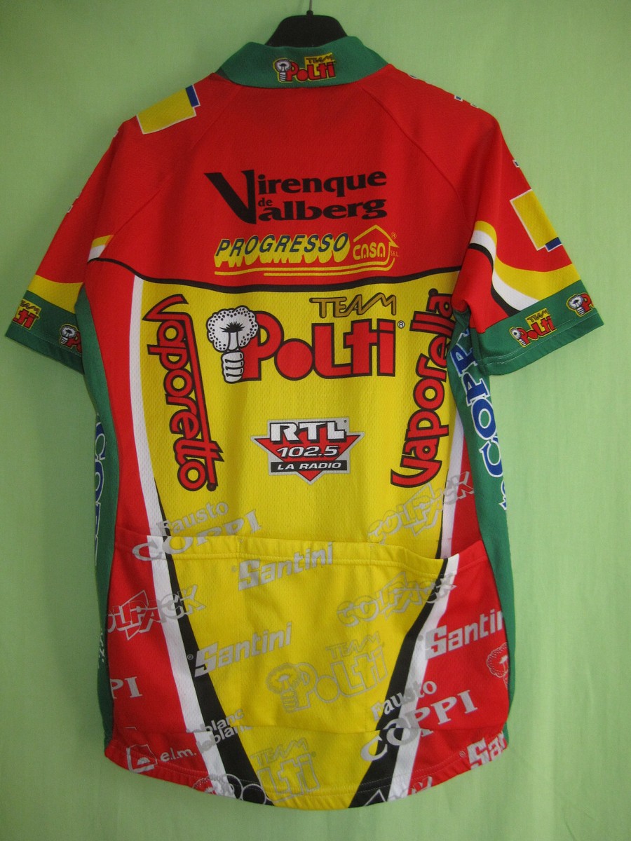 Maillot cycliste Team Polti SMS Santini 1999 Fausto Coppi Vintage