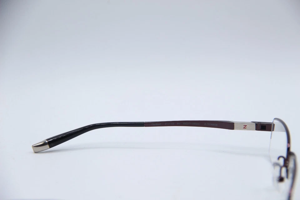 NEW CHARMANT Z-TITANIUM ZT11722 BURGUNDY AUTHENTIC DESIGNER EYEGLASSES 53-17 - Image 3 of 4