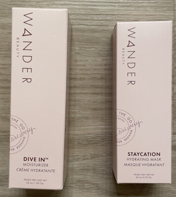 Wander Beauty 2-Pc Dive In Moisturizer 50ml & Staycation Hydrating Mask 60ml NEW